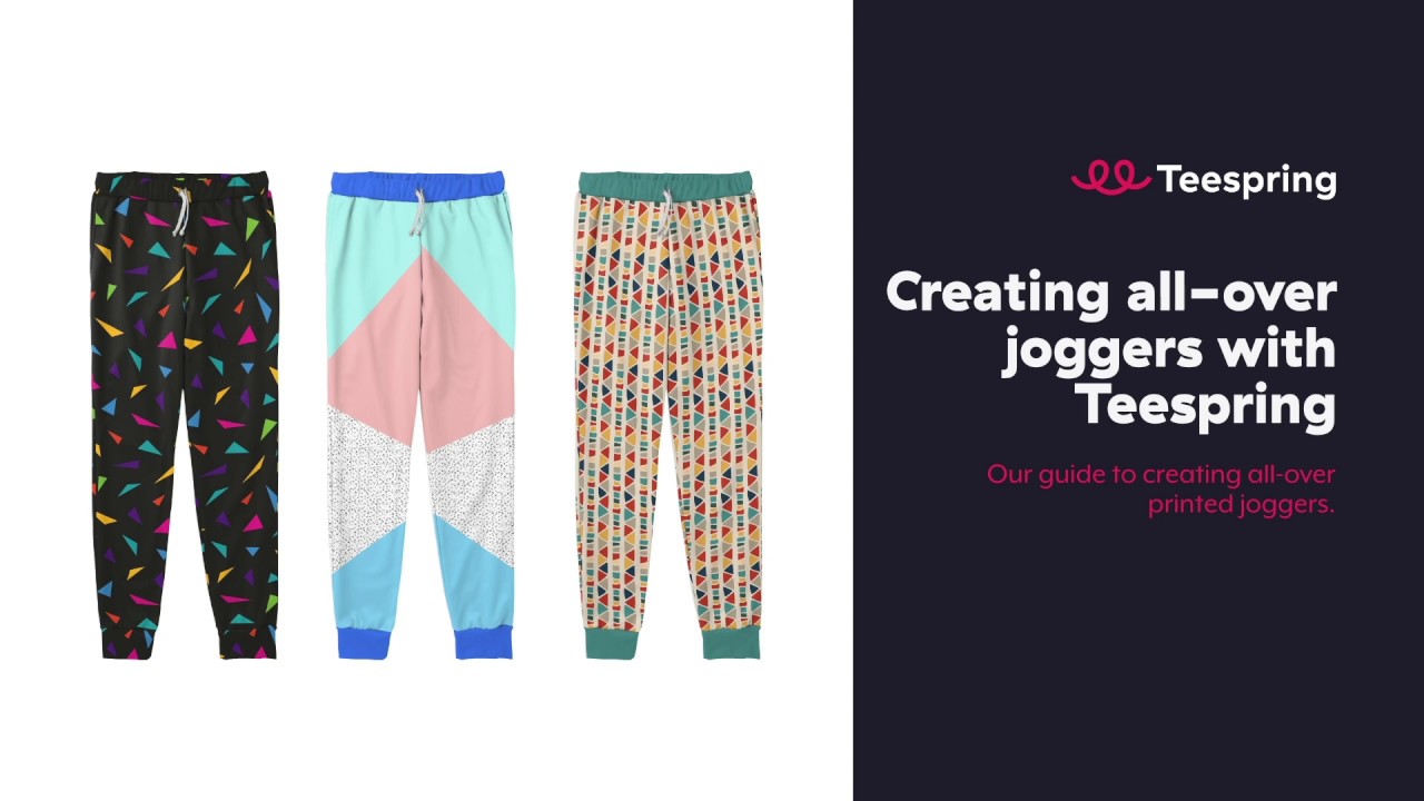 Design template tutorial: All-over print joggers 
