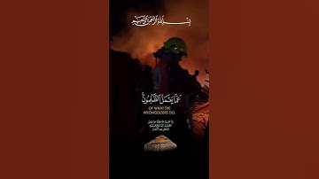 قرآن كريم (ولا تحسبن الله غافلا عما يعمل الظالمون) تلاوة من سورة ابراهيم|#فلسطين #غزة