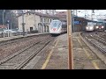 Incrocio tra due Intercity a Pavia               E414 e carrozze UIC-Z1