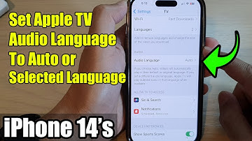 iPhone 14/14 Pro Max: How to Set Apple TV Audio Language To Auto or Selected Language