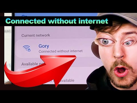 Why does my Samsung phone say connected without internet?