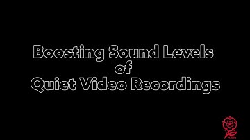 Boosting Audio Levels (Media Encoder & Audacity)