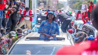 SEE HOW MARTHA KARUA,UHURU POINTMAN KIONI AND PETER LED MEGA MASS DEMOS IN NYERI TOWN