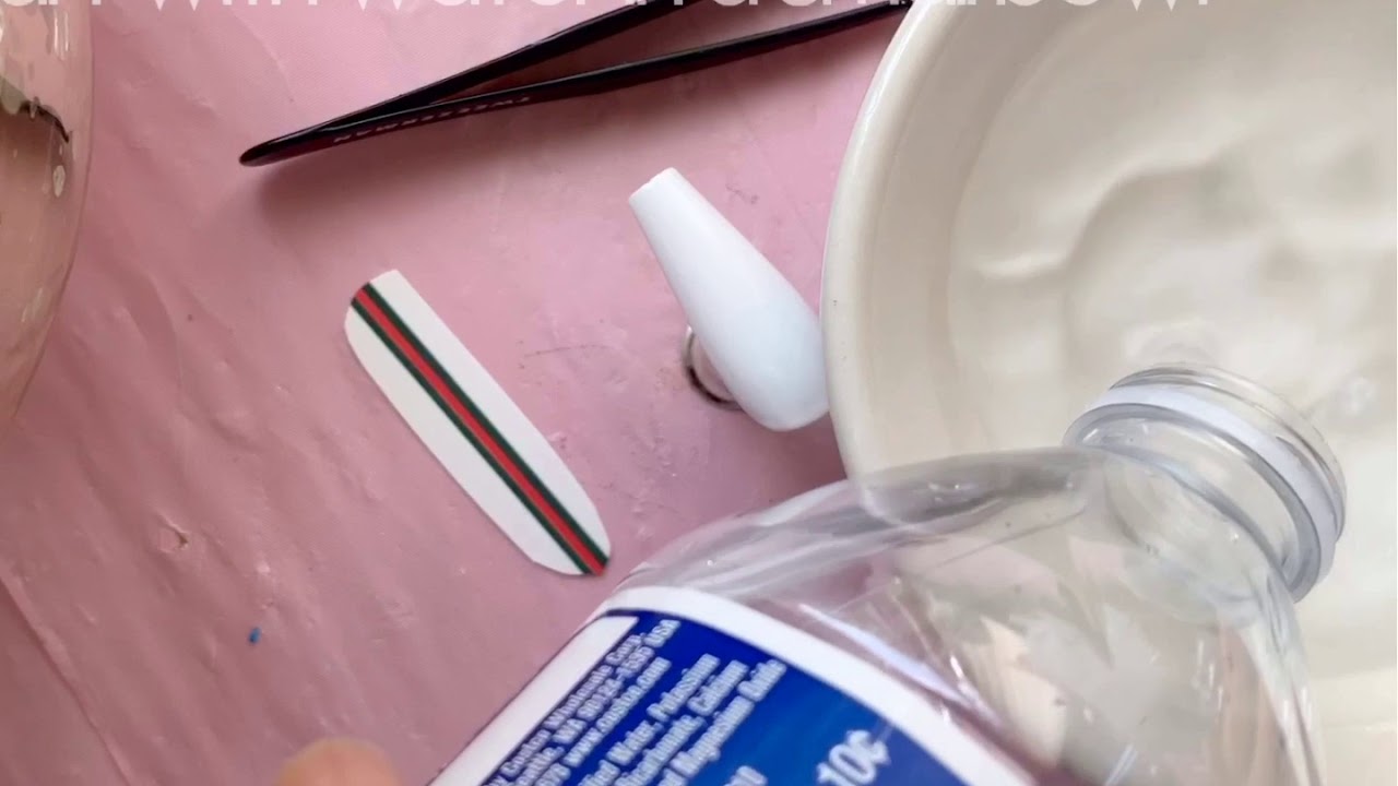 How to apply my water slide nail decals. ) YouTube