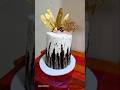 black and golden theme cake. #birthdaycake #shorts#butterscothcake