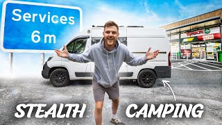 Stealth Camping at a Service Station (it all went wrong)