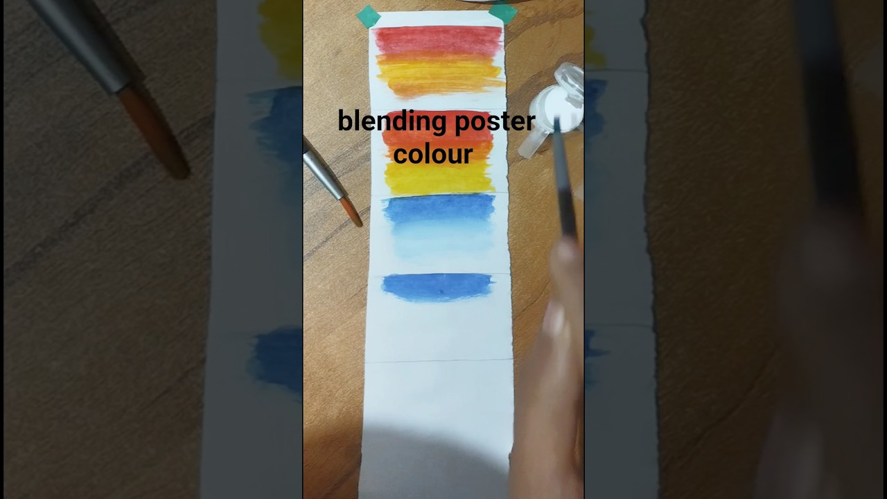 how to blend poster colour #drawing #art #easydrawing #draw #shorts#shortfeed