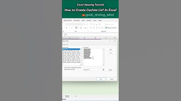 How to Create Custom List✅in Excel🤯Probably You Didn