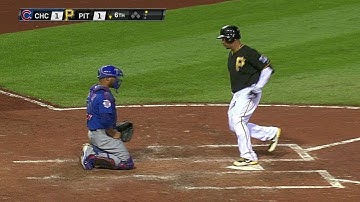 CHC@PIT: Tabata goes deep to tie the game at 1