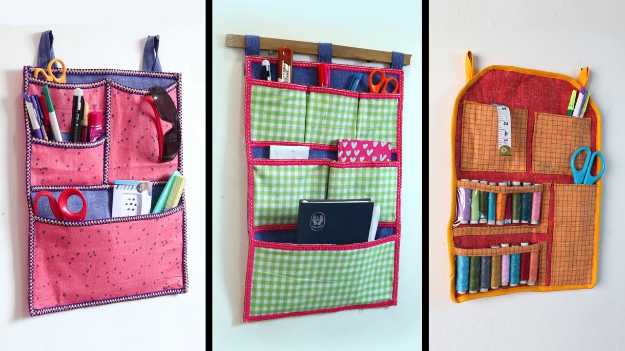 4 Cloth wall Hanger organizers ideas l DIY Organizers l Old Clothes Hacks l Sonali's Creations