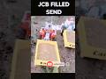 Jcb filling sand in tractor eicher 242 #bahubali #jcb #toys #ashok #trending #auto #bhuvaneshwari