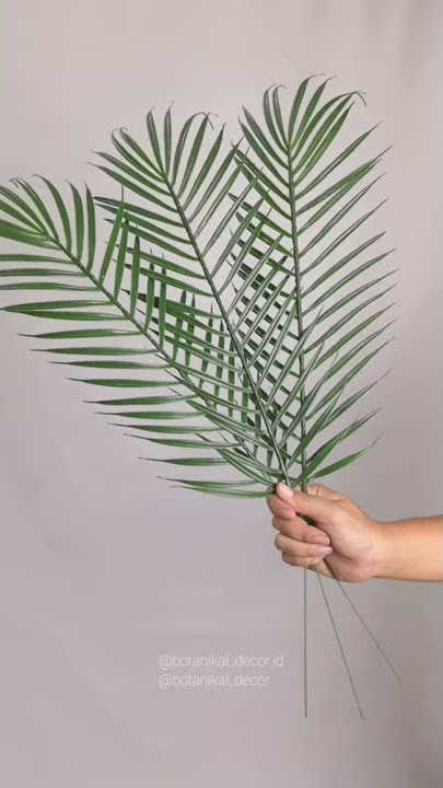 Artificial Bamboo Palm Leaves Leaf Bunga Plastik Palsu Dekorasi Daun