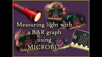 Measuring light with a bar graph using MICROBIT and a light smiley program - easy and fun coding