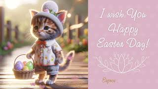 ☀️Mini kitten wish you a Happy Easter☀️#happyeaster #easter #easter2024