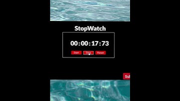 #shorts Stopwatch Using JavaScript #javascript #youtubeshorts #shortvideo #project