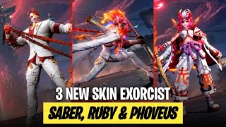 Celebrity 3 NEW SKIN GAMEPLAY || SABER RUBY & PHOVEUS EXORCIST || MOBILE LEGENDS UPDATE  Wealth