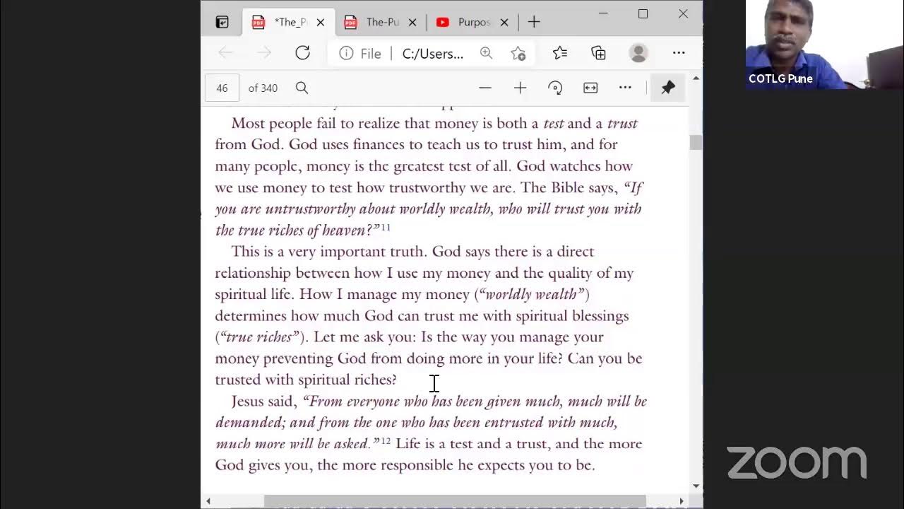 Purpose Driven Life Day 4 YouTube