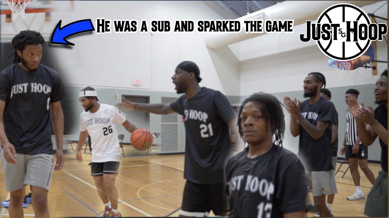 HE WAS A SUB AND SPARKED THE GAME (JUST HOOP 2 THREE VS THREE TO 40)