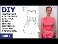 DIY: How to make a puffy dress of simple design. Sewing an evening dress for a young girl.