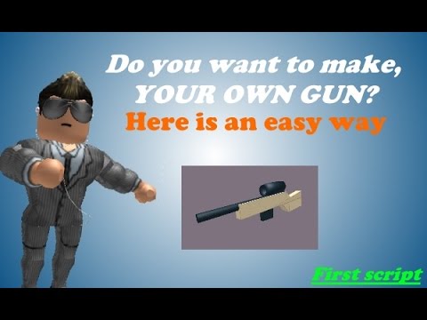 How To Make A Gun On Roblox With Pictures Wikihow - how to code for a gun mesh roblox