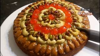 #cake #winter #without oven mix dry fruit cake ingredients 1 cup(120
g) flour 1/4 cup (30 g)mix (pistachio,cashew nuts,almonds) 3/4 (150
sug...