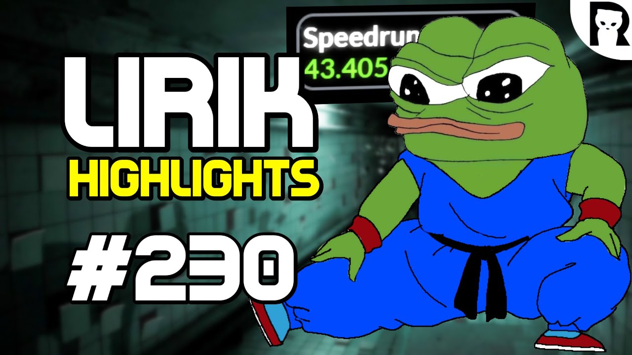 Best Horror Game Speedrunner On Twitch - Lirik Highlights #230