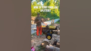HOW TO START CHAMPION LOG SPLITTER!!! #hydrolic #oil #shorts #simple #howto #diy #outdoors #easy