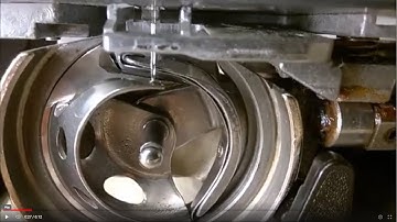 Sewing machine align bobbin shuttle shaft with needle position (timing)