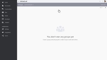 Using Groups in Oracle Content and Experience Cloud
