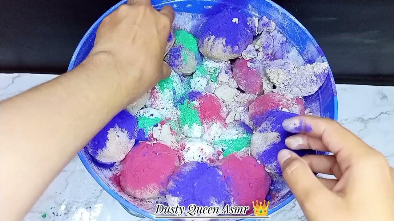 Gym Chalk balls loaded with Holi Colors Crush ASMR 😋 ️ shorts asmr oddlysatisfying YouTube