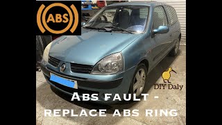 Renault Clio ABS Fault - How to replace ABS Reluctor Ring