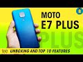 [हिंदी] Moto E7 Plus Unboxing and Top 10 features - 48MP Camera, latest Qualcomm processor and more!