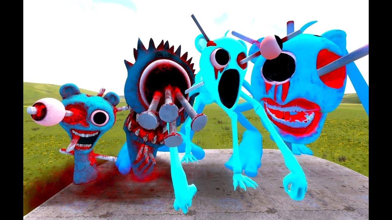 NEW EVOLUTION OFBLUE SKY SPRUNKI ALL PHASE In Garry's Mod | HI GMOD