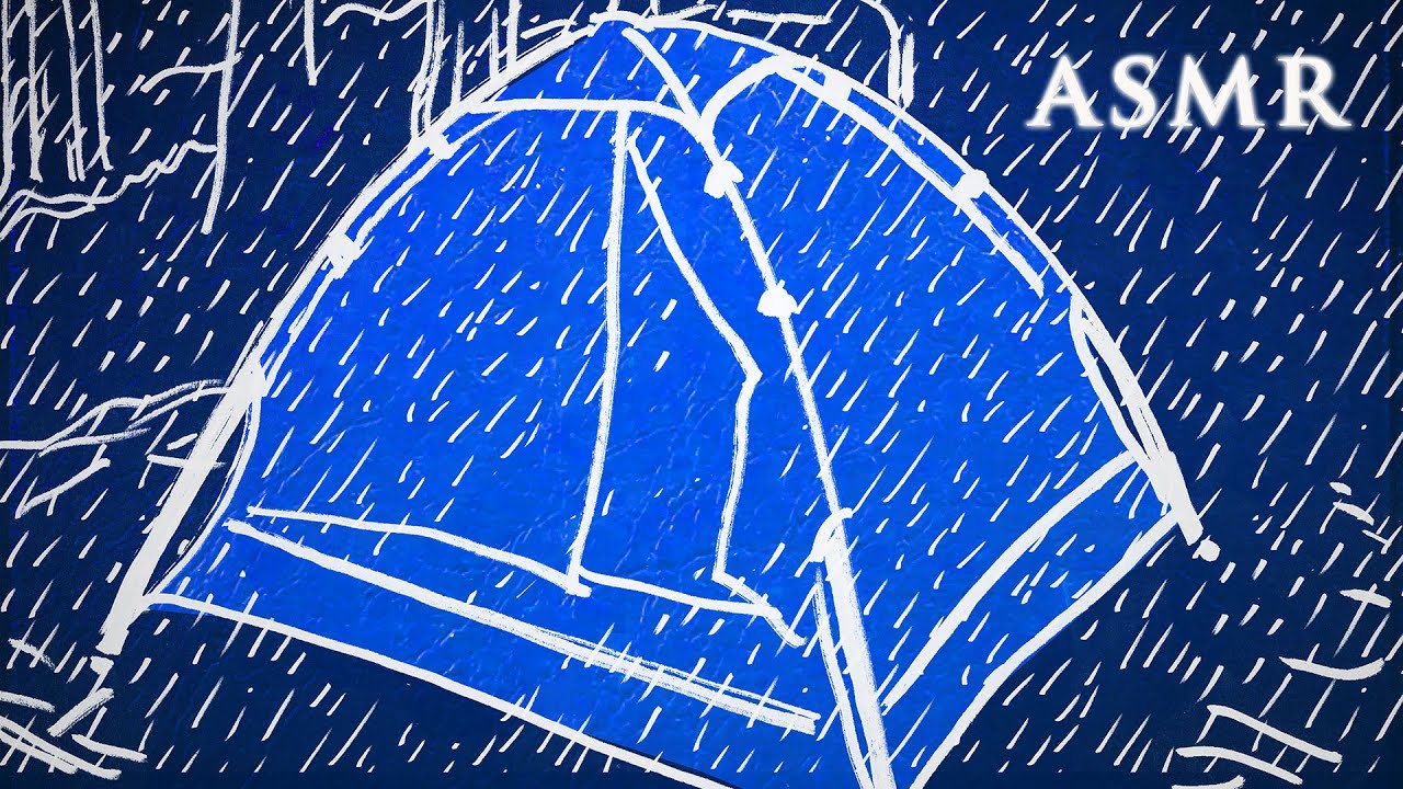 ASMR Pajama Ramble #5 | Camping Tent Reading | Rain Sounds