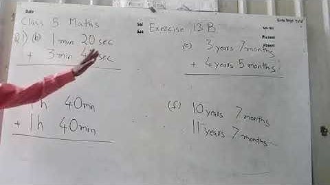 Class 5 Maths Chapter 13 Exercise 13B