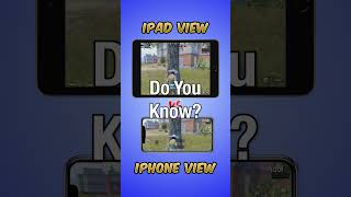 iPad View vs iPhone View (PUBG Mobile & BGMI) #shorts