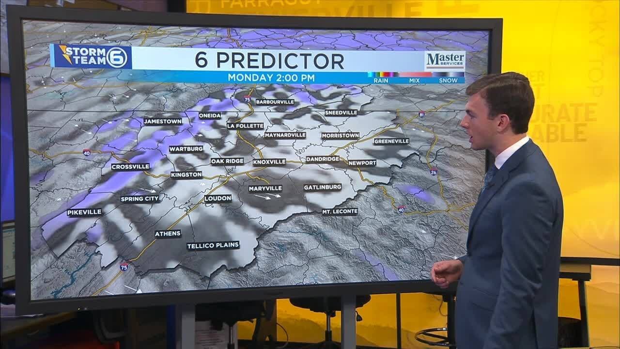 A cold Monday with additional snow showers - YouTube