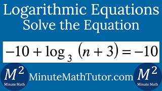 Solve -10+log_3 (n+3)=-10
