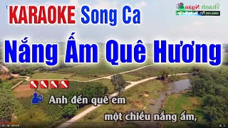 Nắng Ấm Quê Hương Karaoke Song Ca | Bản Chuẩn 2020 - Nhạc Sống Thanh Ngân
