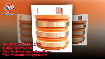 Cung cấp cổ góp điện chổi than 3 pha, 4 pha, 6 pha, 8 pha, vành góp điện