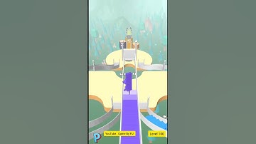 Game : bridge race level 100 ; #bridgerace #gameplay  #mobilegame #games #level100 #rungame #fungame