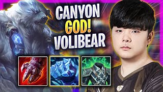 CANYON IS A GOD WITH VOLIBEAR! - GEN Canyon Plays Volibear JUNGLE vs Nocturne! | Season 2024