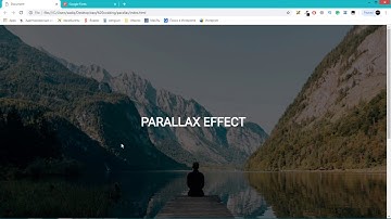 Pure CSS Parallax Scrolling | No JavaScript | HTML & CSS