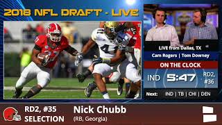 Information Cleveland Browns Select RB Nick Chubb From Georgia With Pick #35 In 2nd Round Of 2018 NFL Draft Update