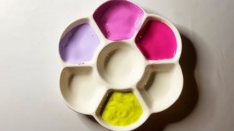 Satisfying Color Mixing Magic! How to Create 3 Unique Colors from Lavender, Rose, and Olive 🫒Green 🎨