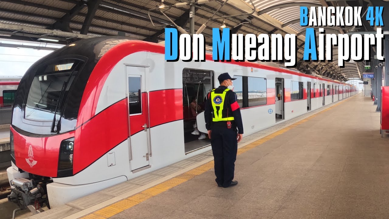 Bangkok, Thailand | Don Muang Flygplats | Flygplatspromenad 4K