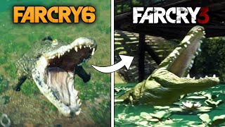 FAR CRY 6 vs FAR CRY 3 - Crocodile Attack Comparison screenshot 4