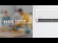 What to do when you see an EH03 error code on your ActronAir Serene Series 2 indoor unit