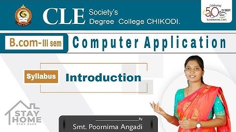 B.com III sem  Computer Application in Business - II