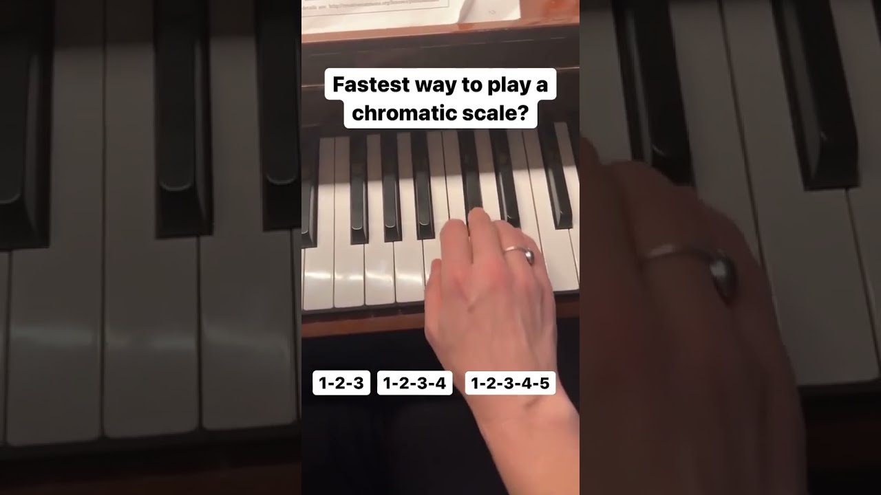 The Fastest Way To Play A Chromatic Scale Shorts